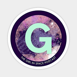 Girl in Space Logo Magnet